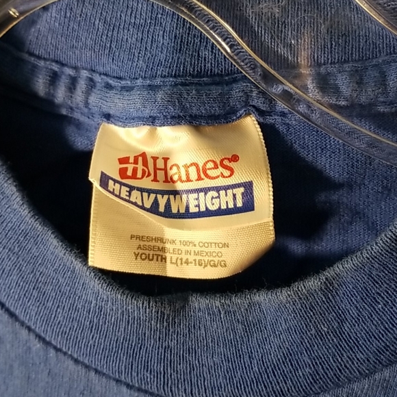 Hanes bootylicious blue strawberry shirt youth L - Picture 5 of 5